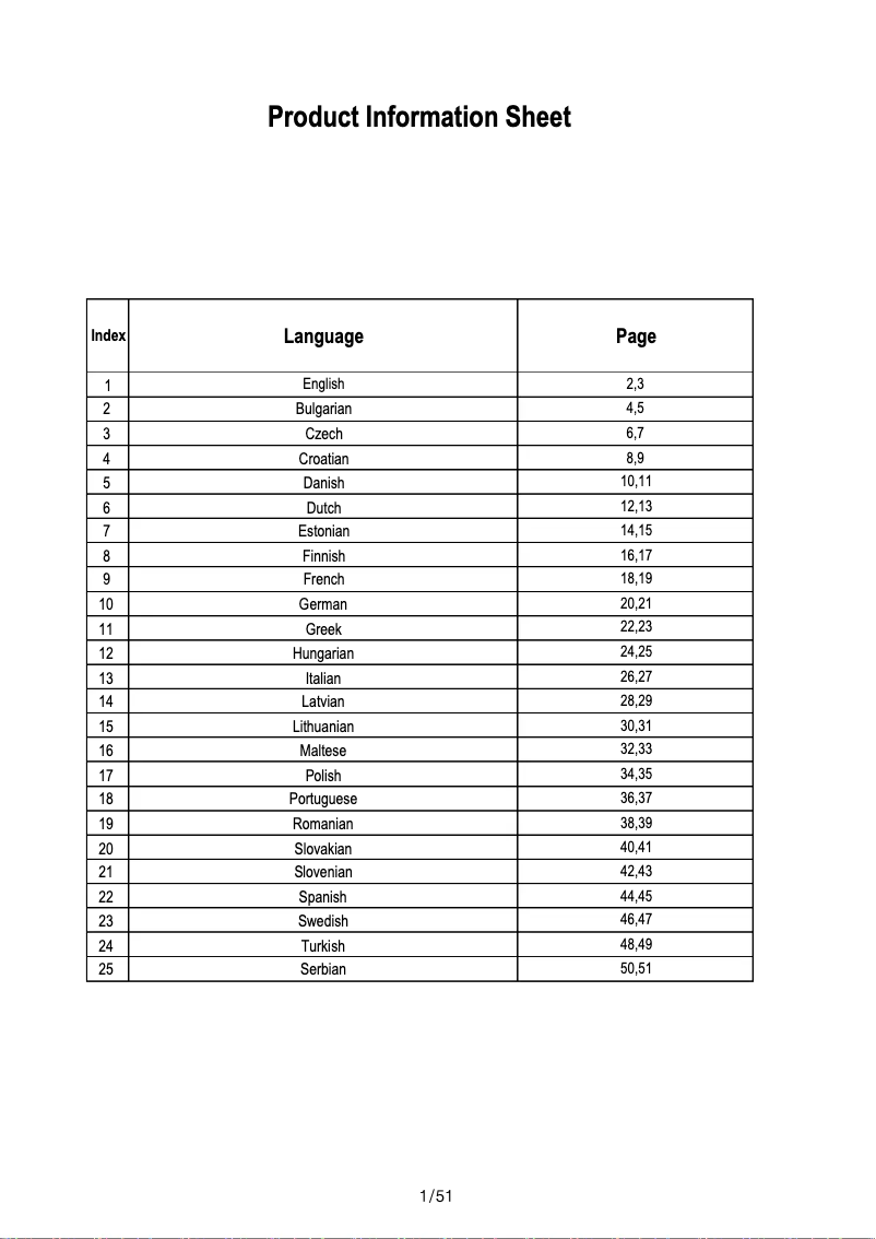 Page 1 de la notice Fiche technique LG OLED48A26LA
