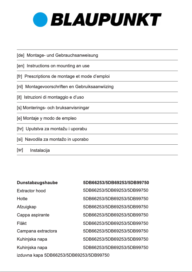 Image de la première page du manuel de l'appareil 5DB99750