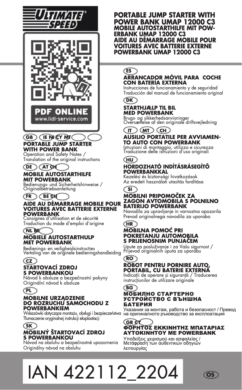 Página 1 del manual Manual de usuario Ultimate Speed UMAP 12000 C3