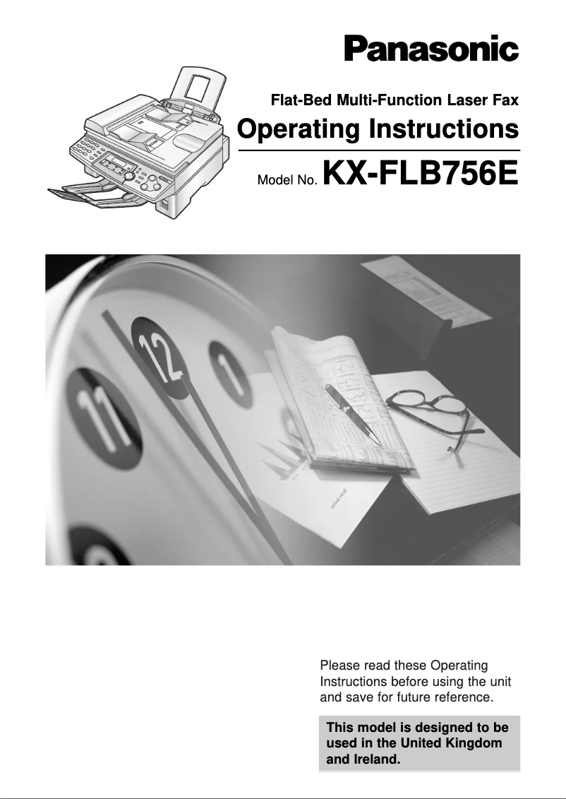 Page 1 de la notice Manuel utilisateur Panasonic KX-FLB756E