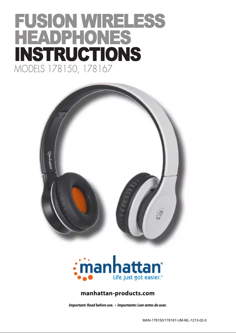 Page 1 de la notice Manuel utilisateur Manhattan Fusion 178167