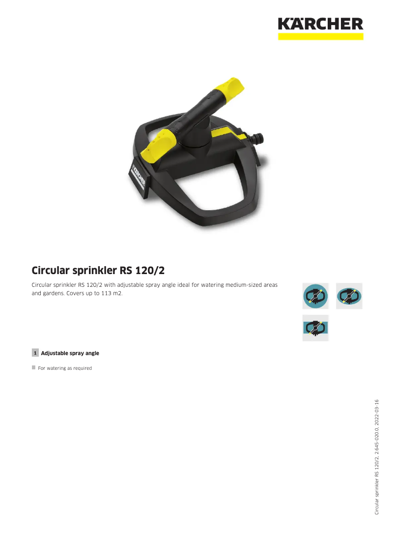 Image de la première page du manuel de l'appareil Circular RS 120/2