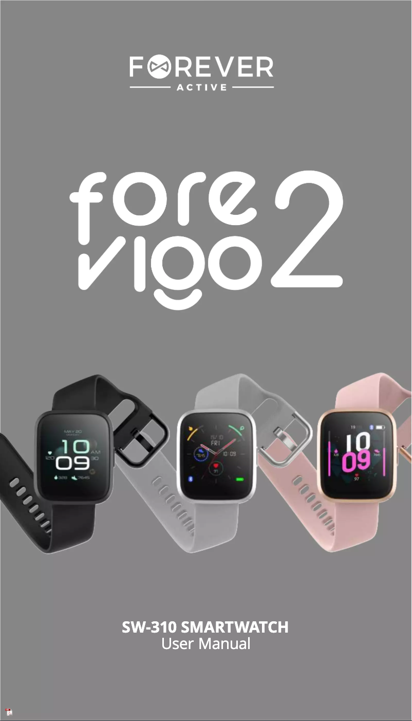 Image de la première page du manuel de l'appareil ForeVigo 2 SW-310