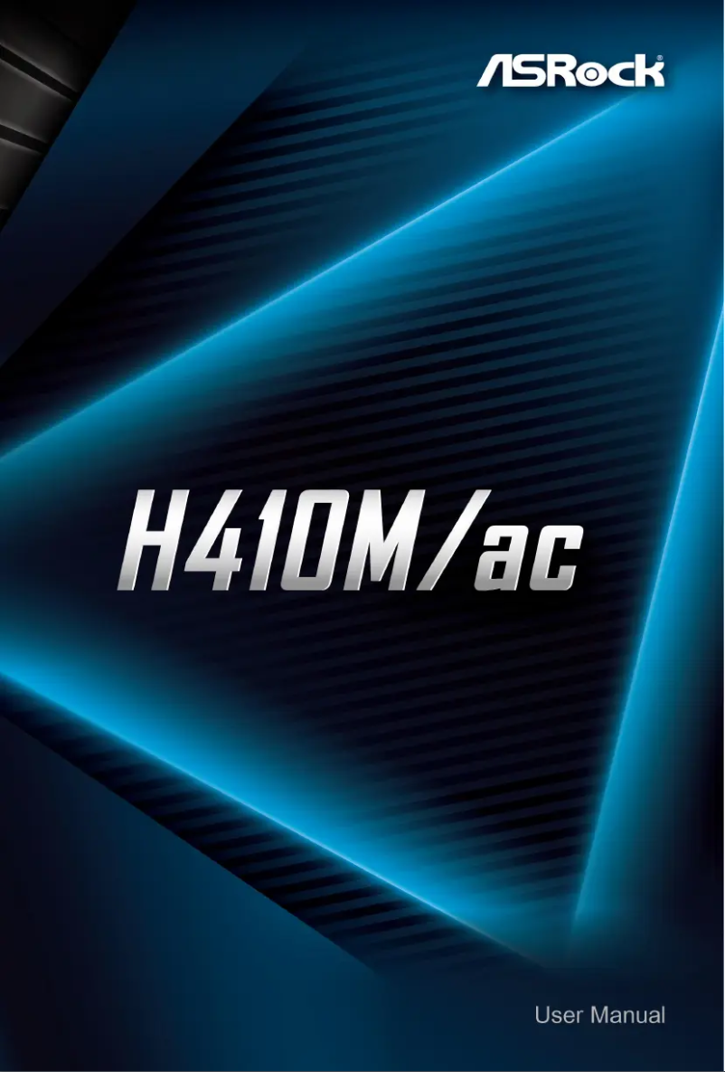 Image de la première page du manuel de l'appareil H410M/ac