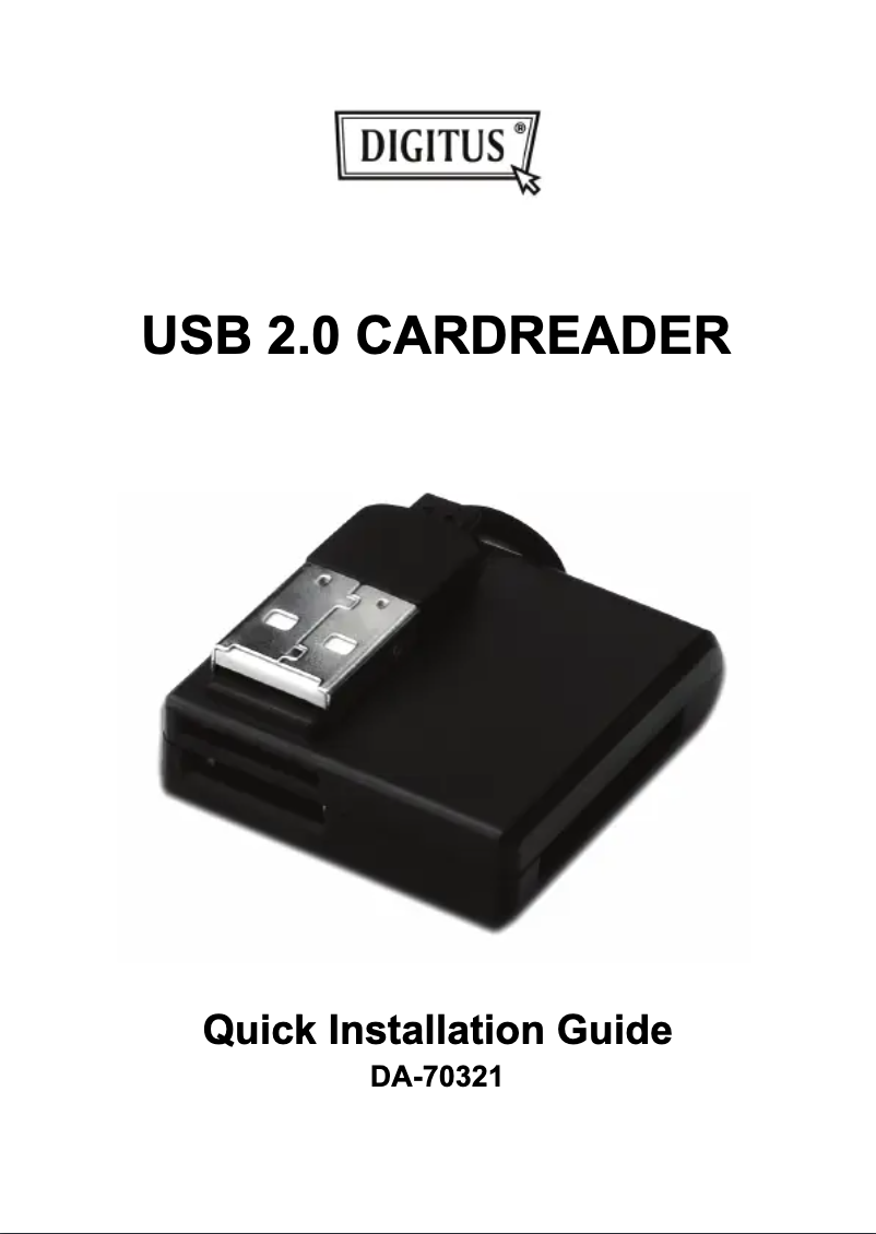 Page 1 de la notice Manuel utilisateur Digitus Tiny