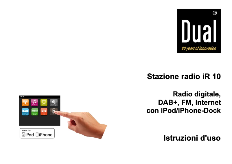 Image de la première page du manuel de l'appareil iR10