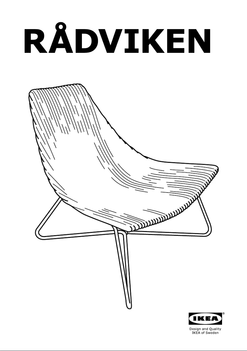 Image de la première page du manuel de l'appareil RÅDVIKEN 302.954.73