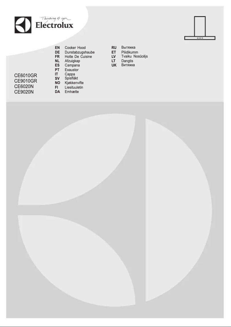 Page 1 de la notice Manuel utilisateur Electrolux CE6010GR