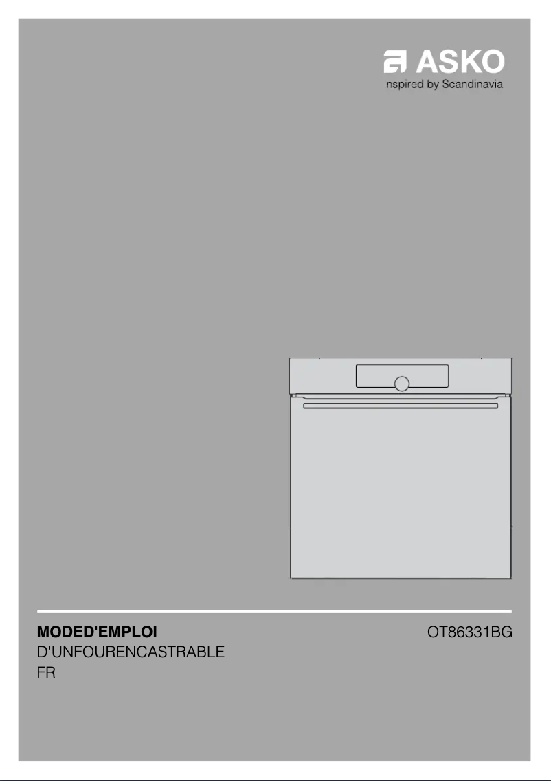 Image de la première page du manuel de l'appareil OT86331BG