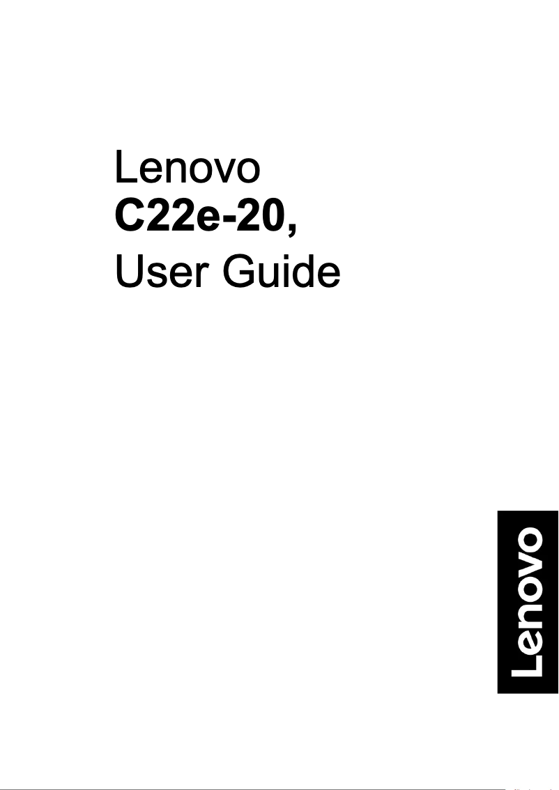 Page n°1 - Manuel utilisateur Lenovo C22e-20