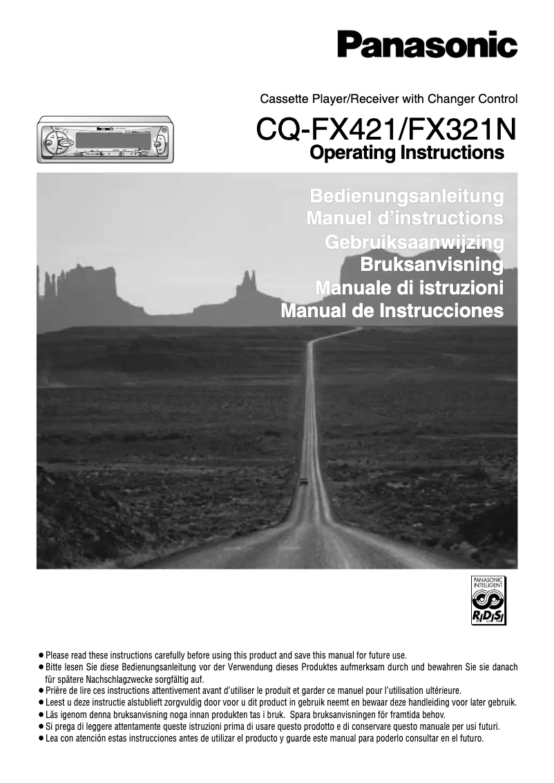 Image de la première page du manuel de l'appareil CQ-FX421N