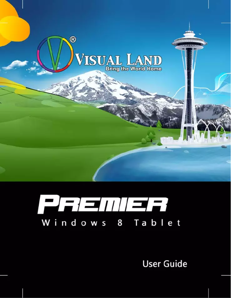 Page n°1 - Manuel utilisateur Visual Land Premier