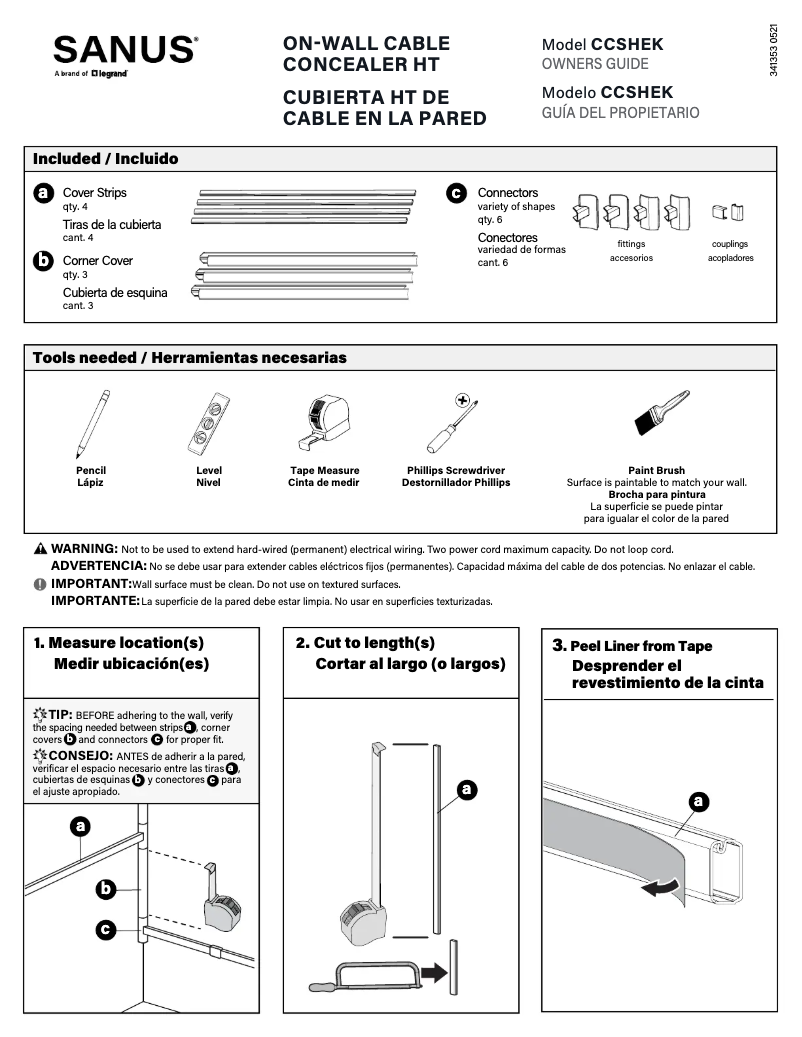 Imagen de la primera página del manual del dispositivo CCSHEK
