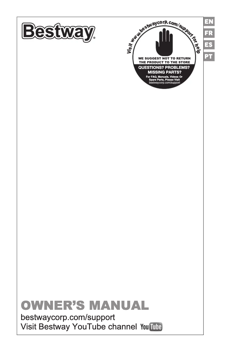 Página 1 del manual Manual de usuario Bestway H2OGO! 53395
