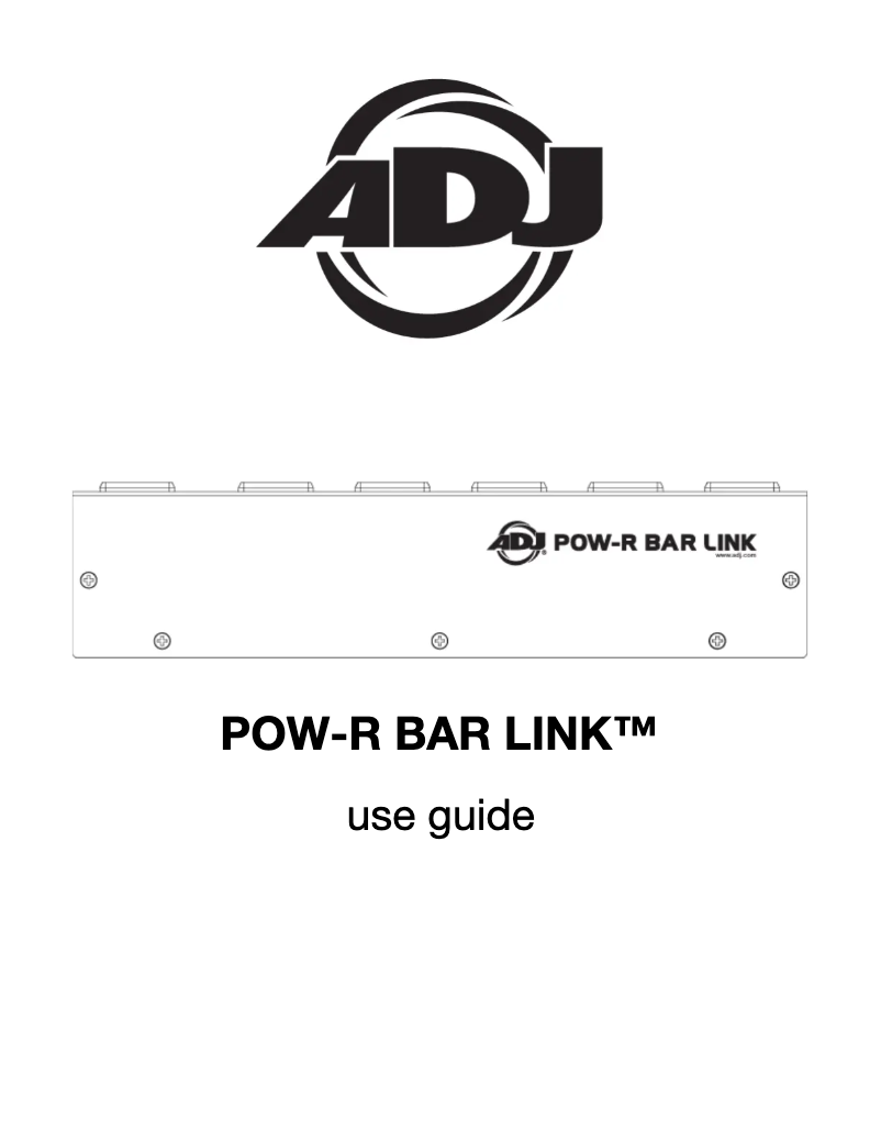 Page 1 de la notice Manuel utilisateur Adj POW-R BAR LINK