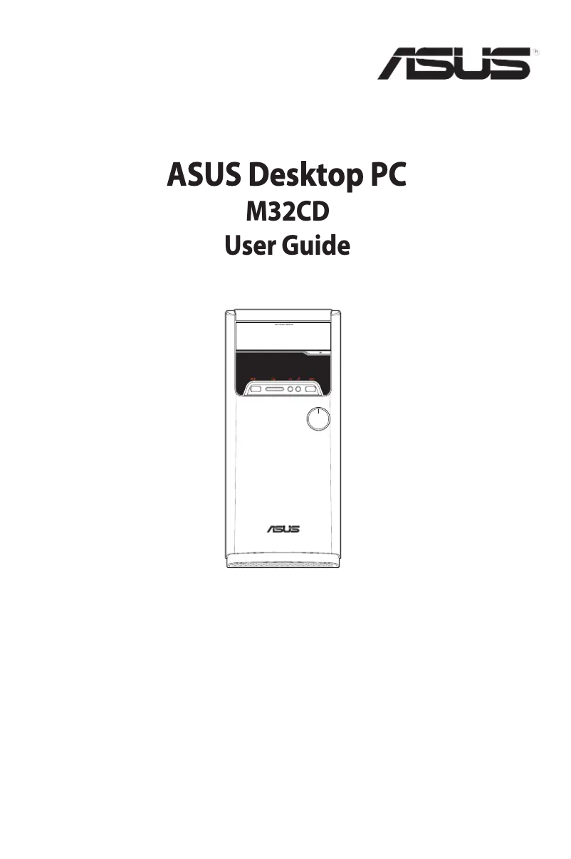 Page 1 de la notice Manuel utilisateur Asus M M32CD