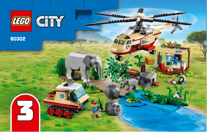 Page 1 de la notice Consignes visuelles Lego City 60302