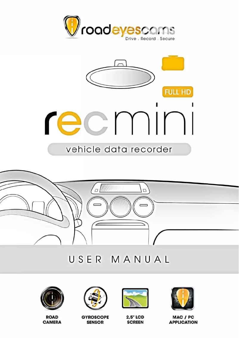 Image de la première page du manuel de l'appareil RecMINI Full HD
