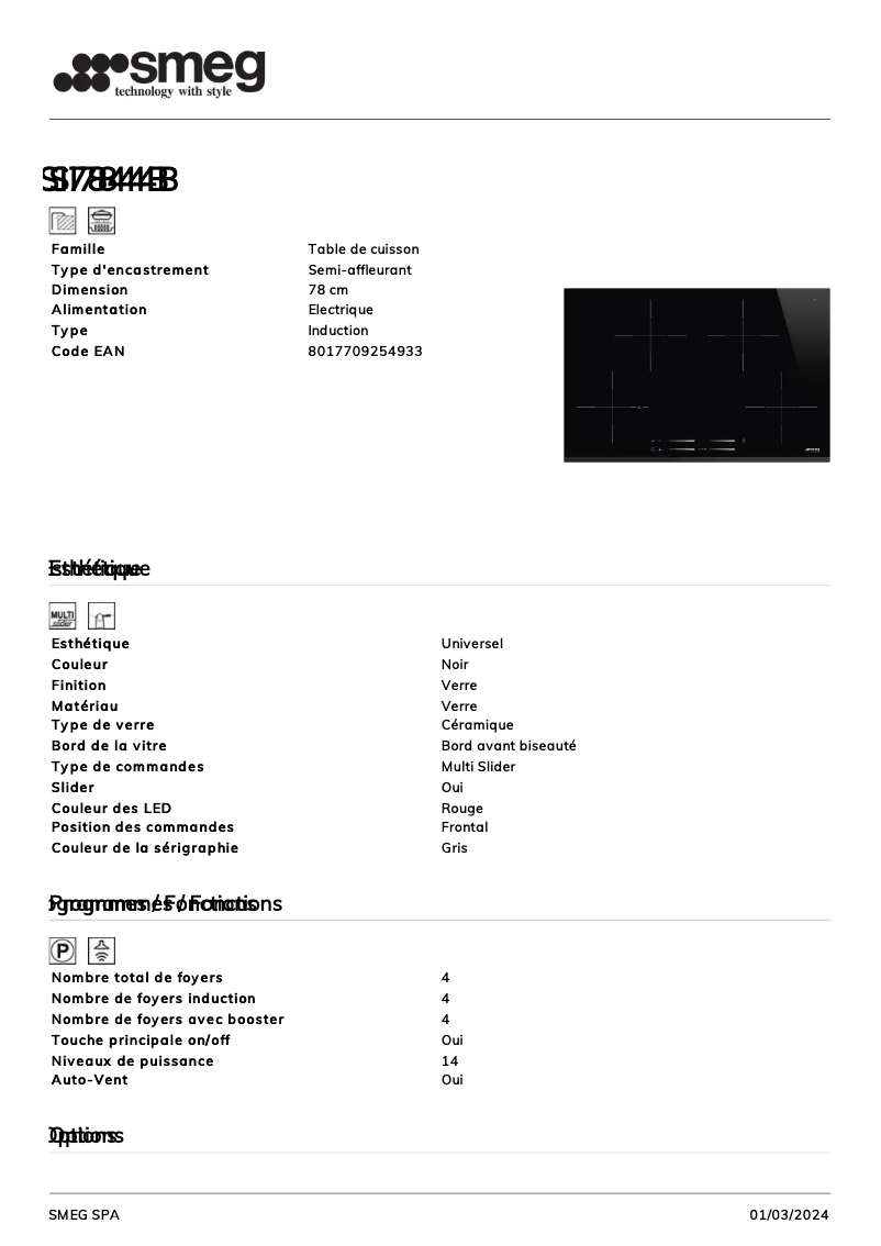 Image de la première page du manuel de l'appareil SI7844B