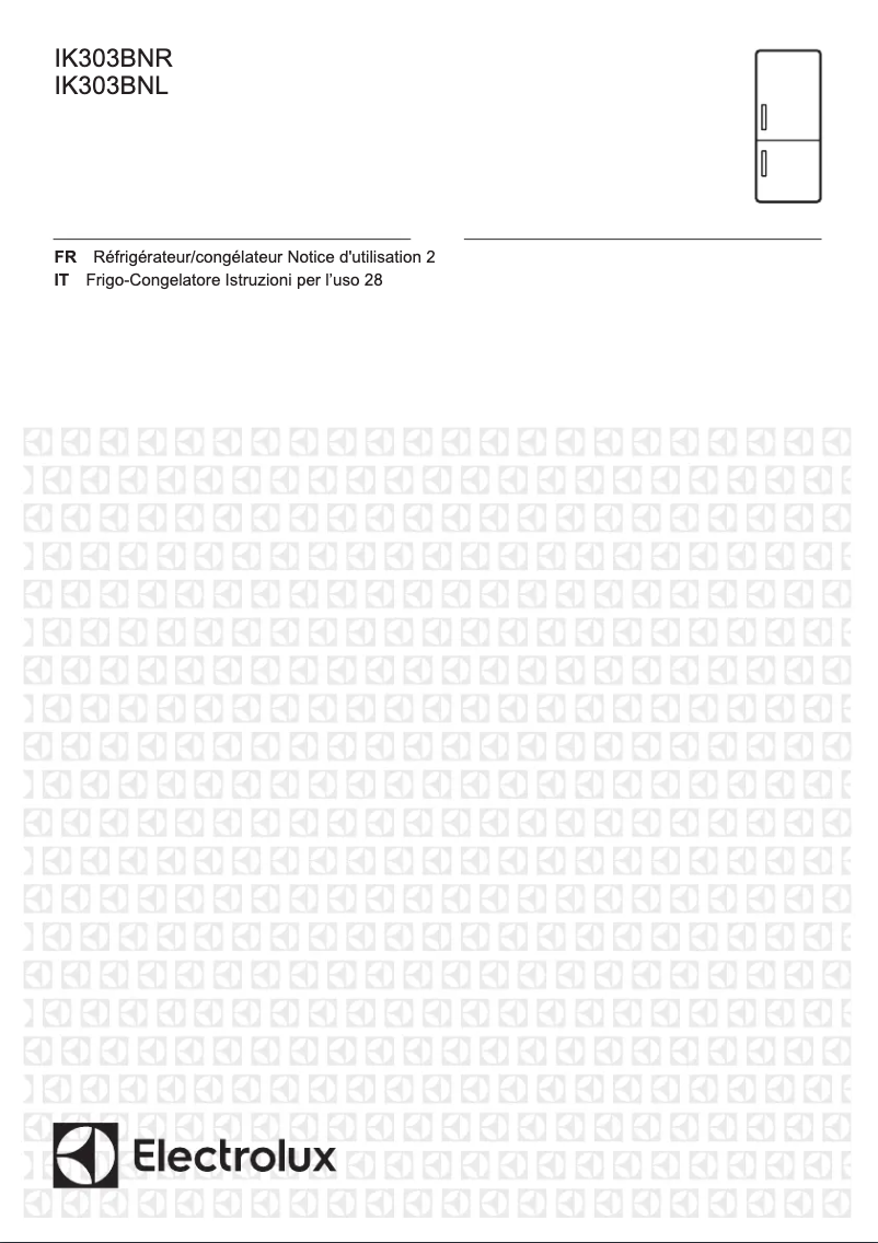 Page n°1 - Manuel utilisateur Electrolux IK303BNR
