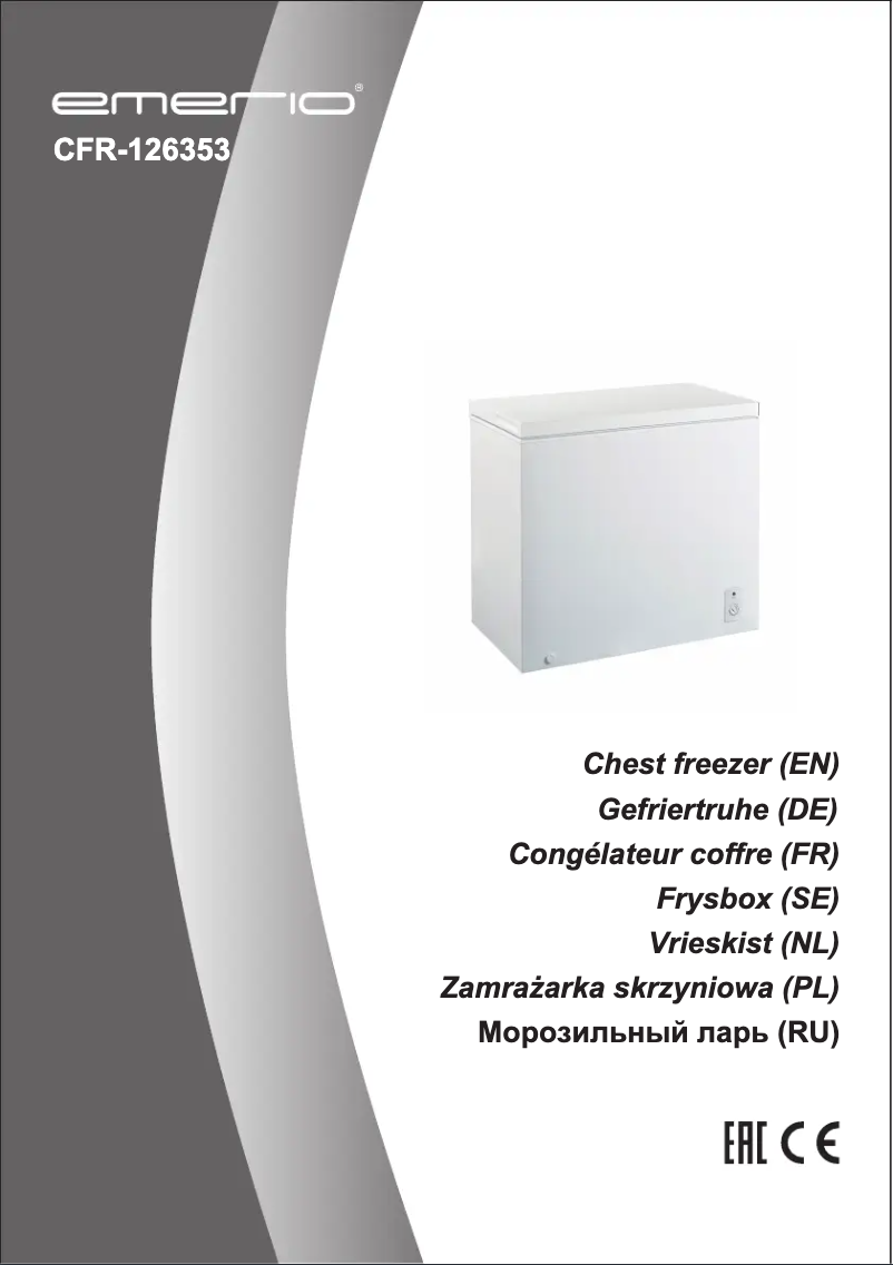 Page n°1 - Manuel utilisateur Emerio CFR-126353