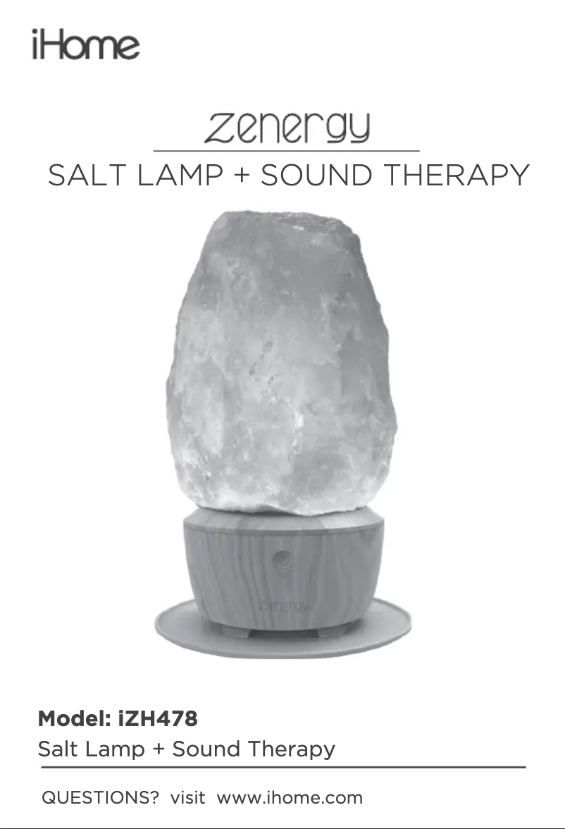 Page n°1 - Manuel utilisateur iHome iZH478