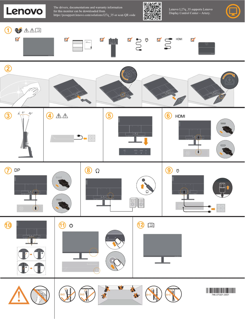 Page n°1 - Manuel utilisateur Lenovo L27q-35