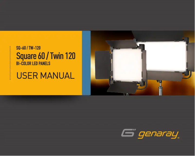 Page n°1 - Manuel utilisateur Genaray TW-120