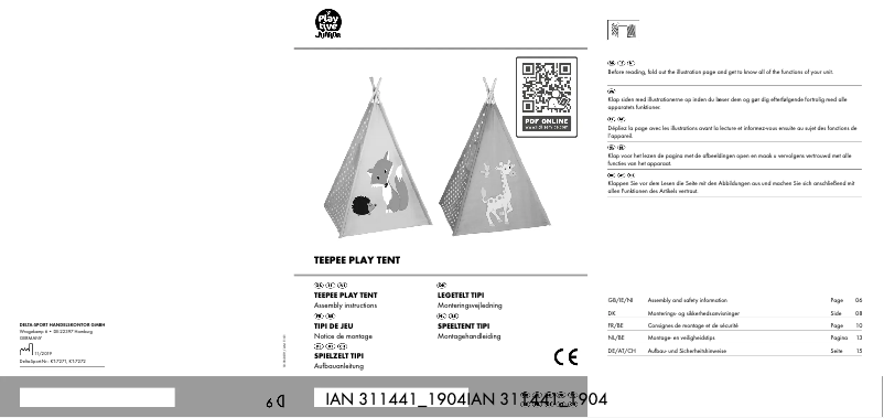 Imagen de la primera página del manual del dispositivo IAN 309490