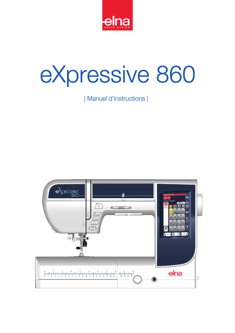 Page n°1 - Manuel utilisateur Elna eXpressive 860