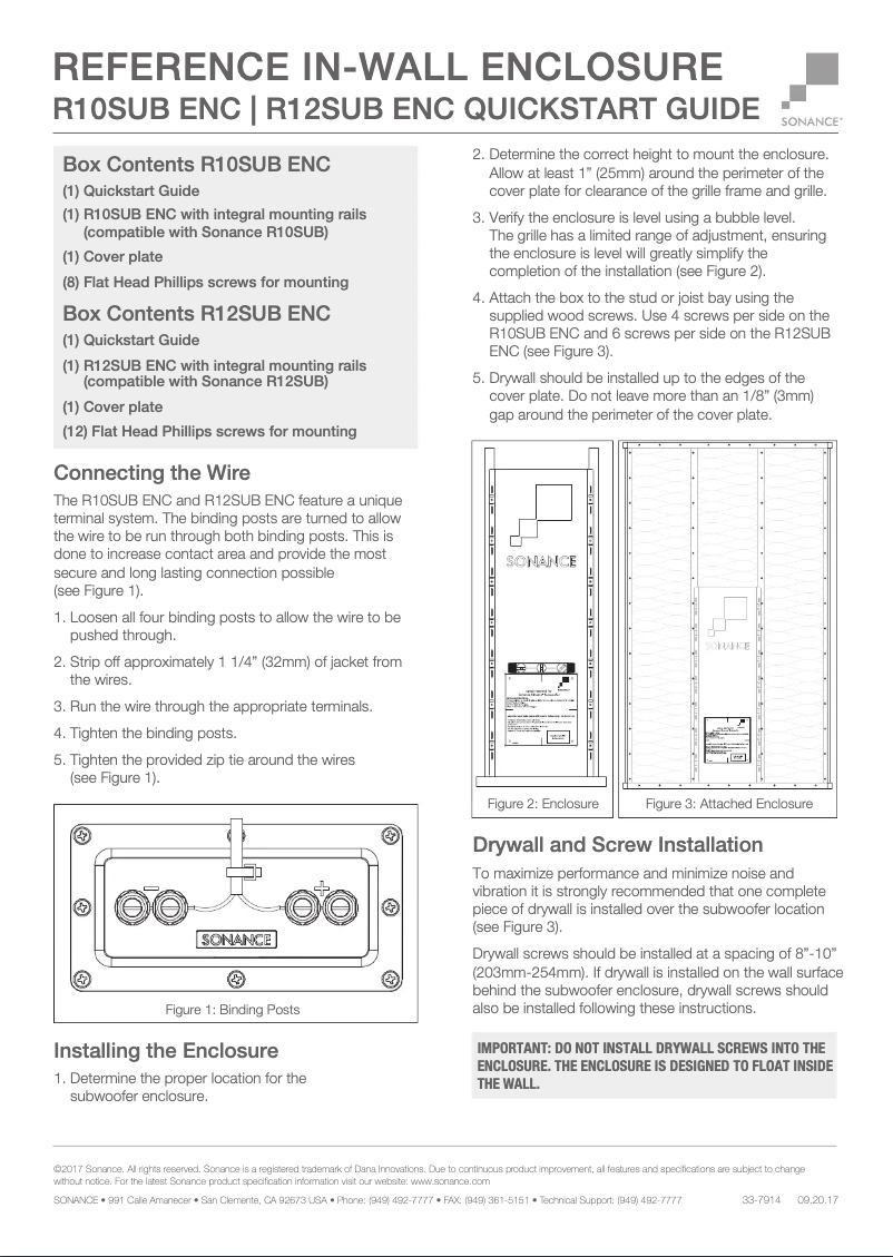 Image de la première page du manuel de l'appareil Reference R10SUB