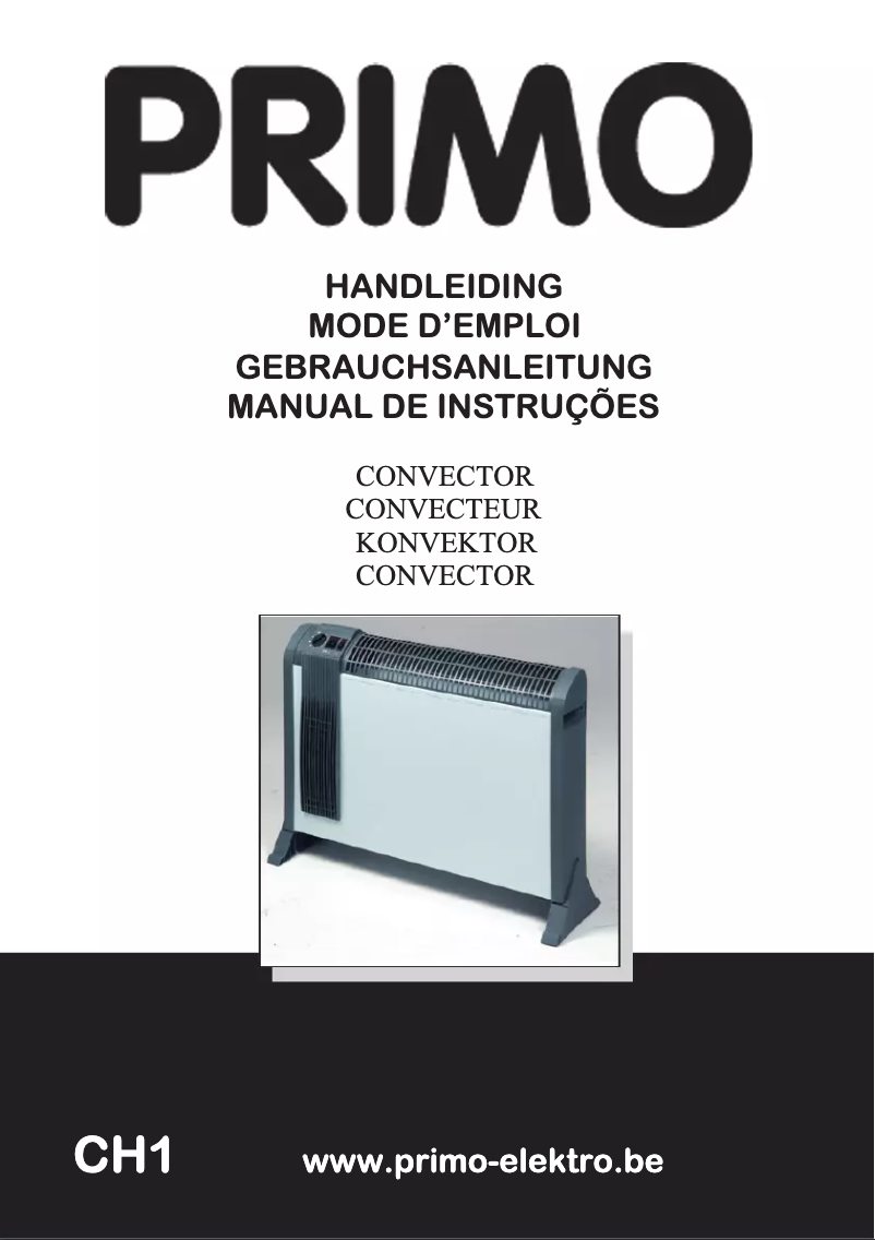 Page 1 de la notice Manuel utilisateur Primo CH1