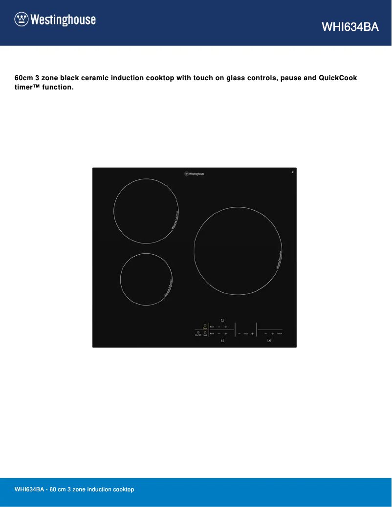 Image de la première page du manuel de l'appareil WHI634BA