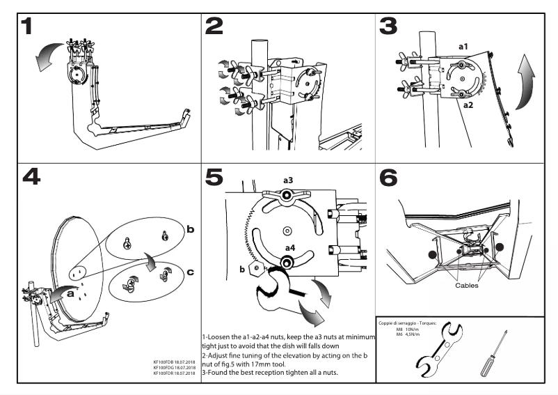 Page 1 de la notice Manuel utilisateur Edision DISH 100 Super