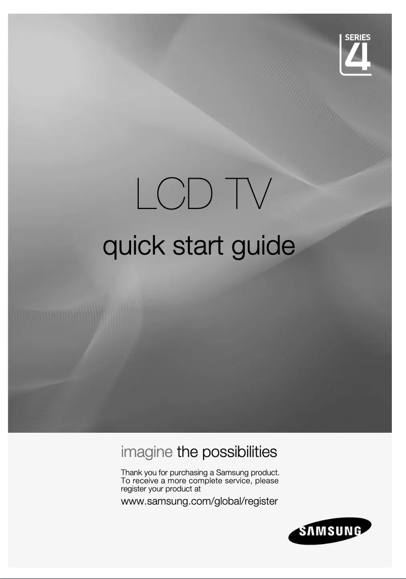 Page n°1 - Guide d'installation Samsung LA32D400E1