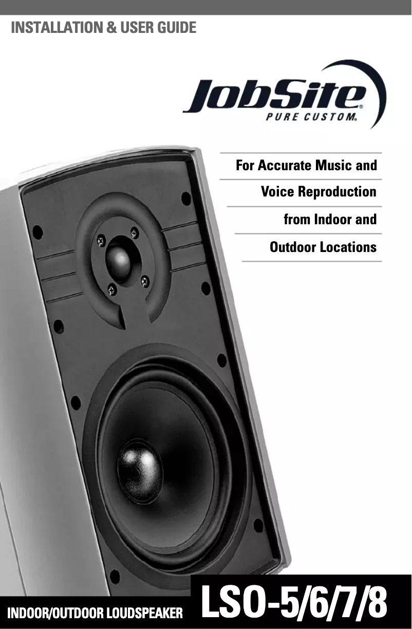 Image de la première page du manuel de l'appareil LSO-5