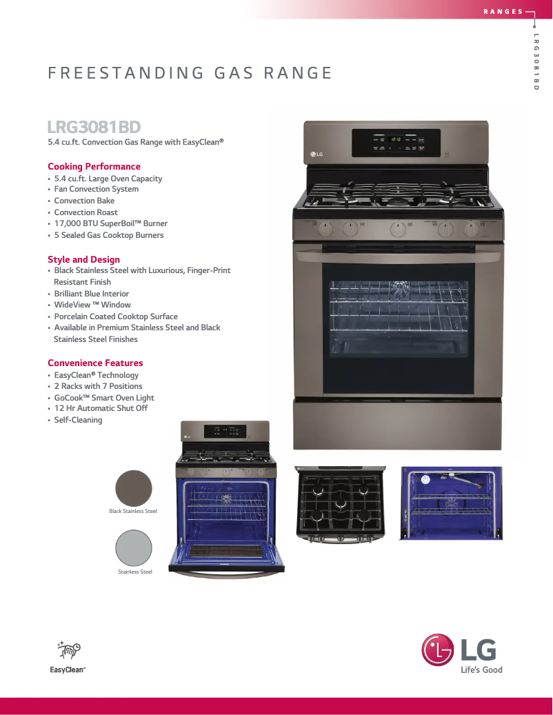 Imagen de la primera página del manual del dispositivo LRG3081BD