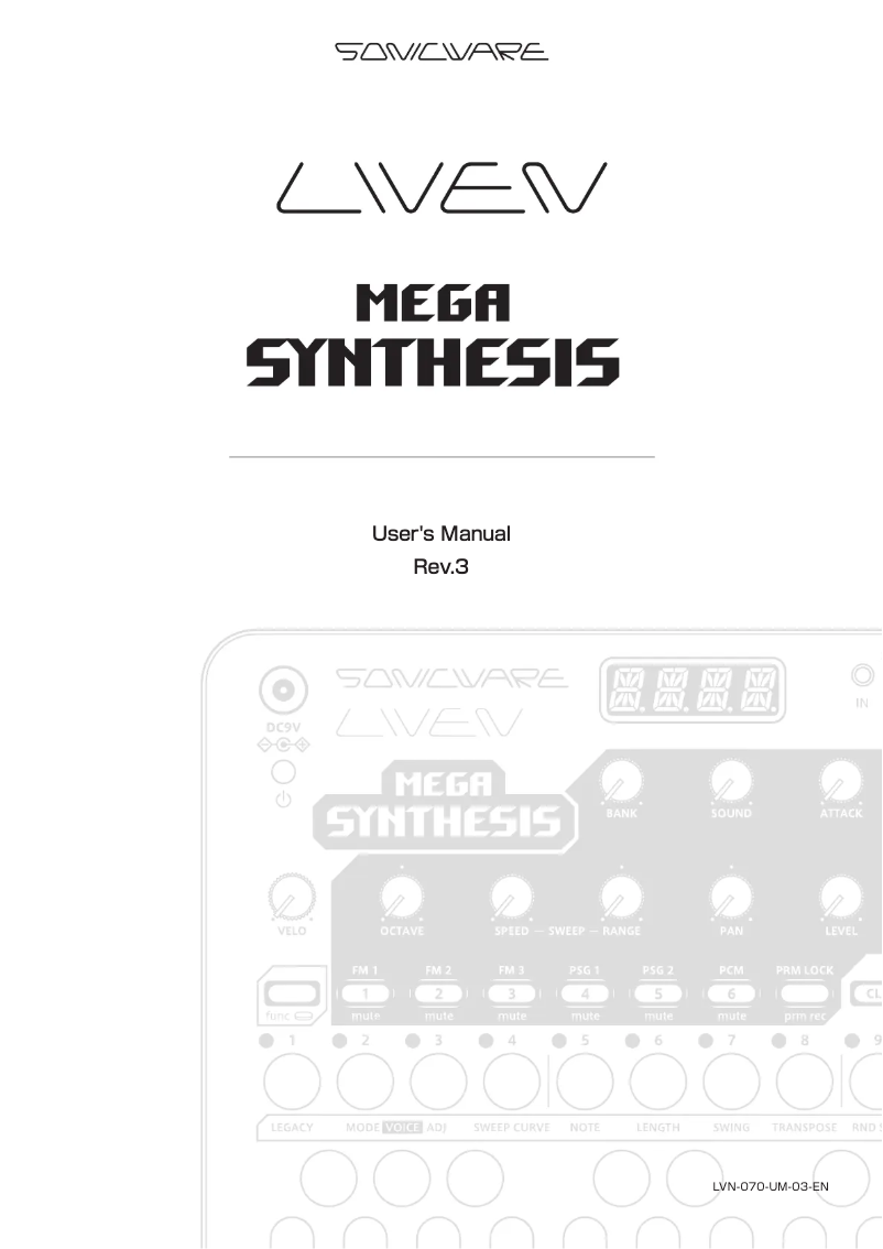 Página 1 del manual Manual de usuario Sonicware LIVEN MEGA SYNTHESIS