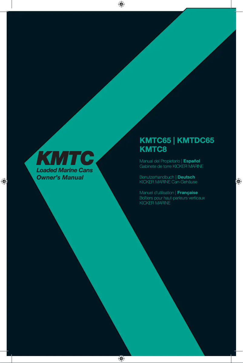 Page 1 de la notice Manuel utilisateur Kicker KMTC65