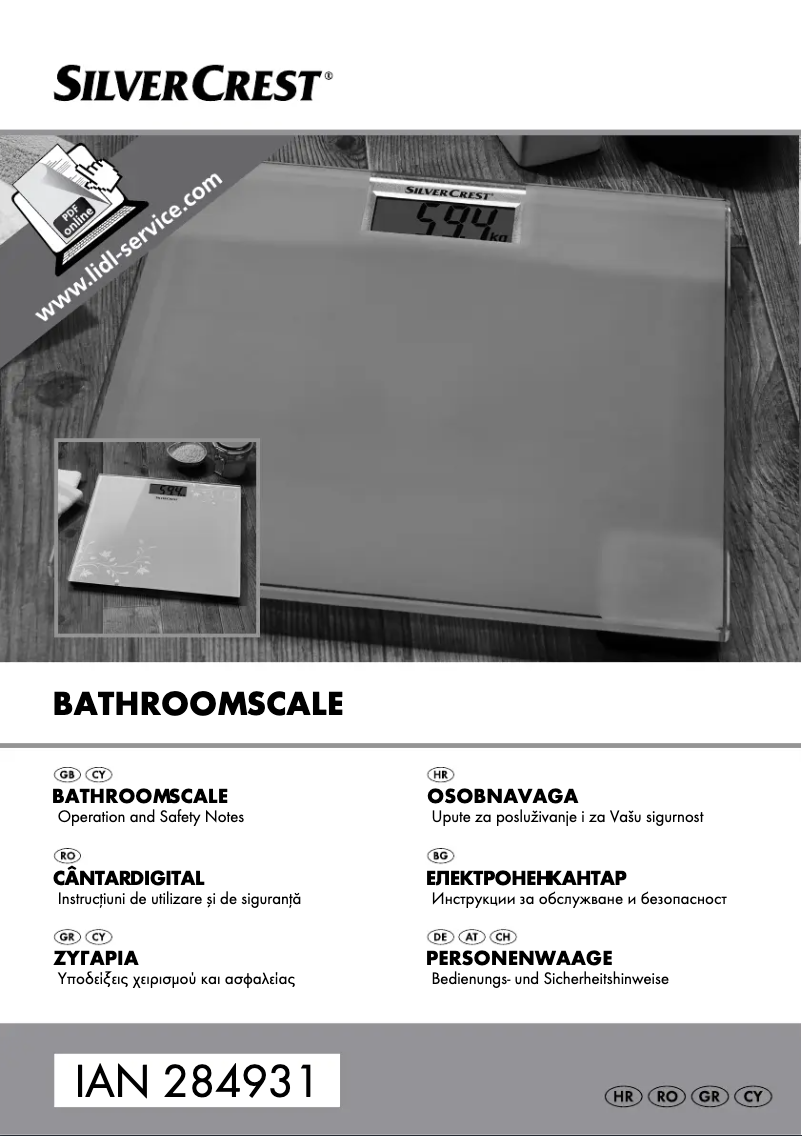 Image de la première page du manuel de l'appareil IAN 284931