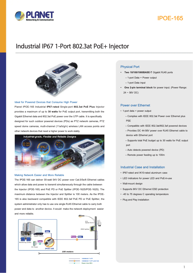 Image de la première page du manuel de l'appareil IPOE-165