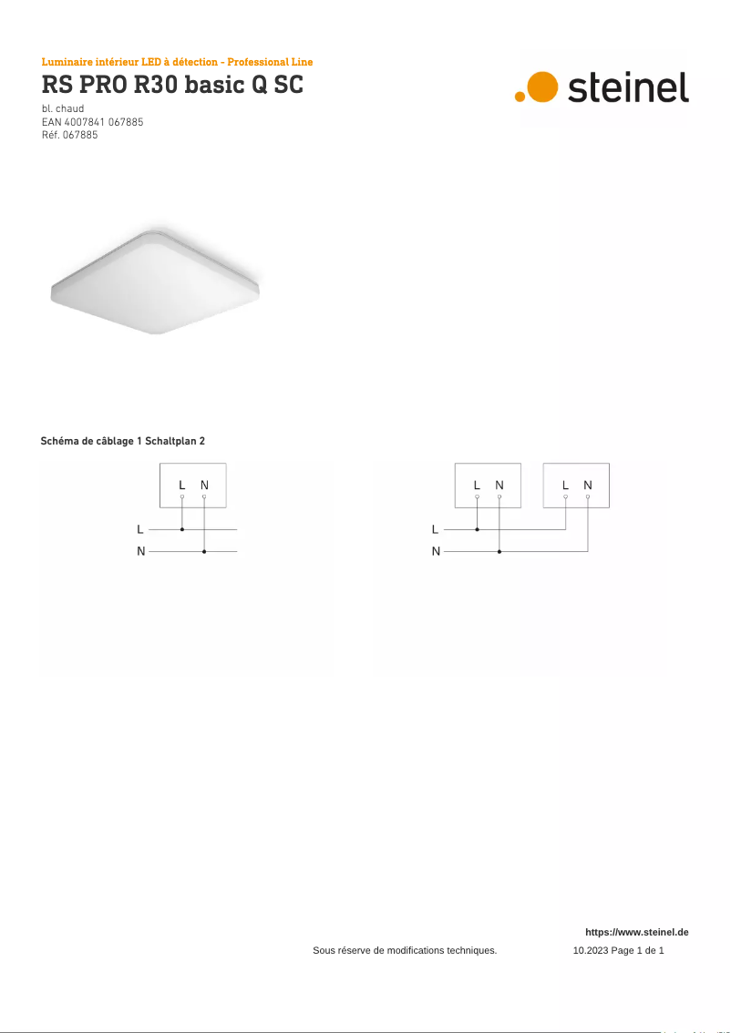 Imagen de la primera página del manual del dispositivo RS PRO R30 Basic Q SC