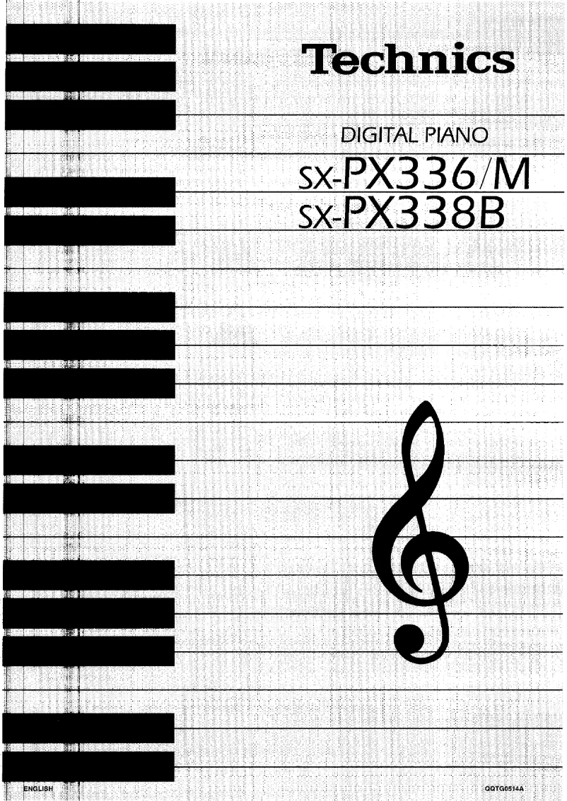 Page 1 de la notice Manuel utilisateur Technics SX-PX338