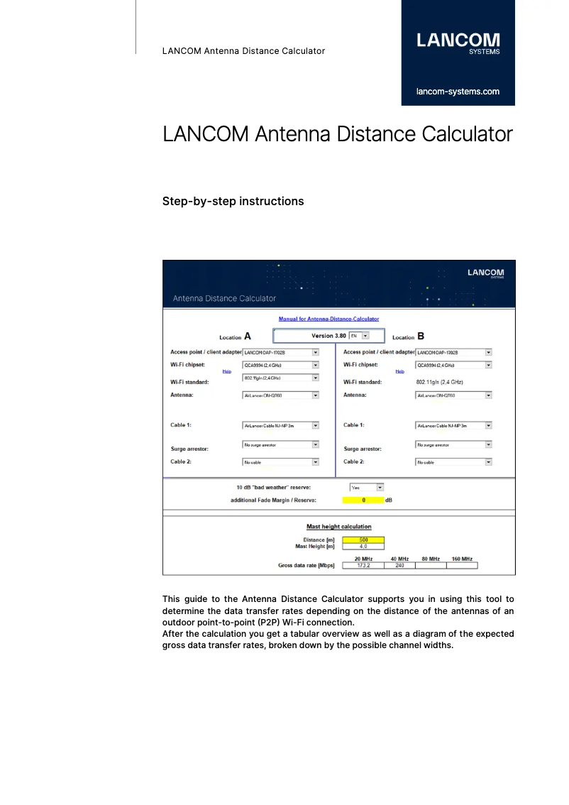 Page n°1 - Manuel utilisateur Lancom IAP-822