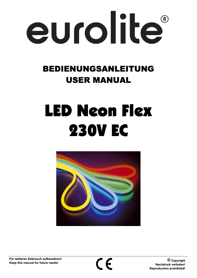 Page n°1 - Manuel utilisateur Eurolite LED Neon Flex 230V EC