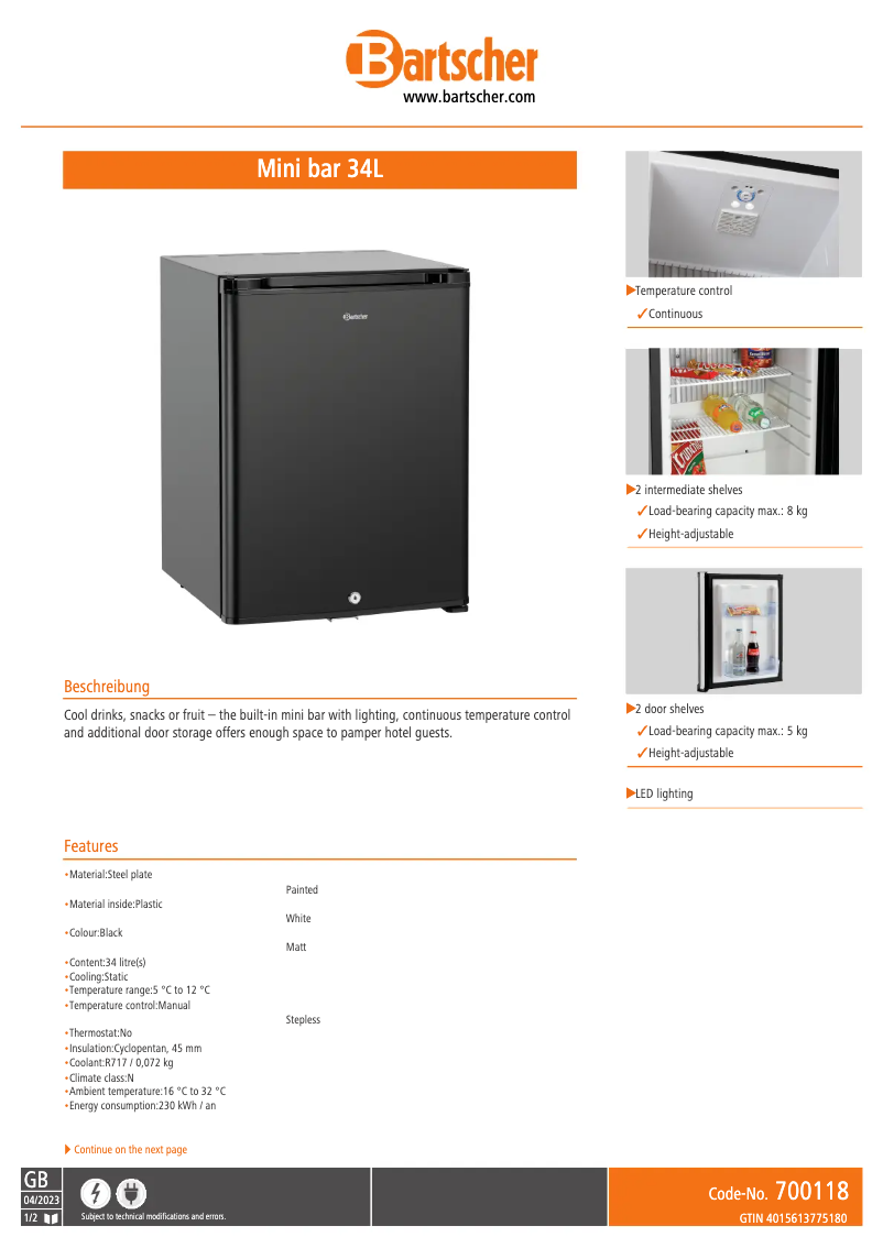 Image de la première page du manuel de l'appareil 700118