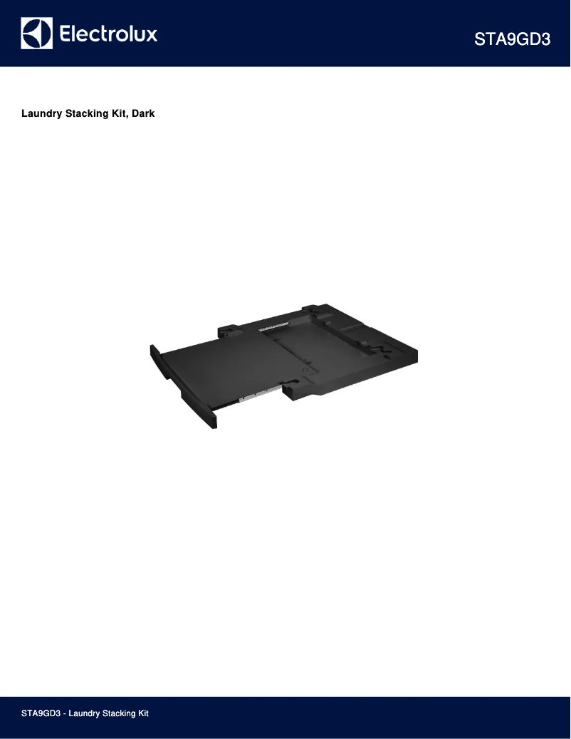 Image de la première page du manuel de l'appareil STA9GD3