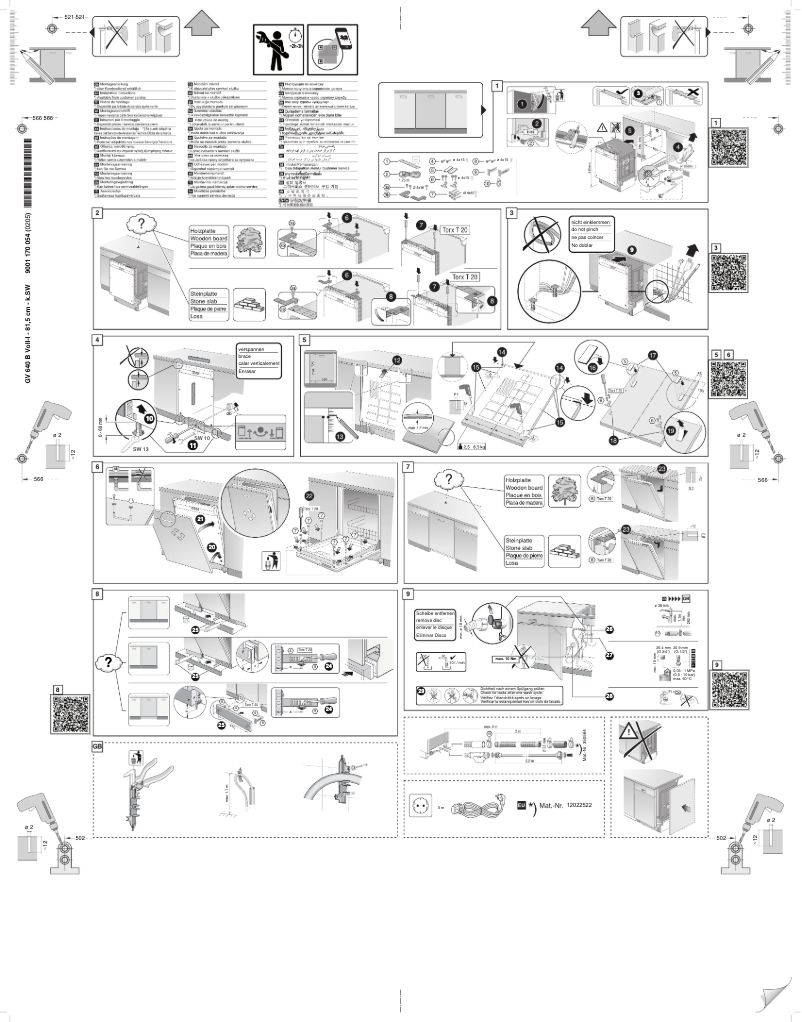 Page n°1 - Instructions / montage Junker JS55X01ITE
