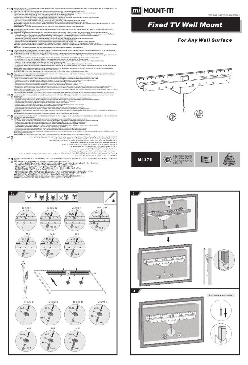 Page n°1 - Manuel utilisateur Mount-It! MI-3753