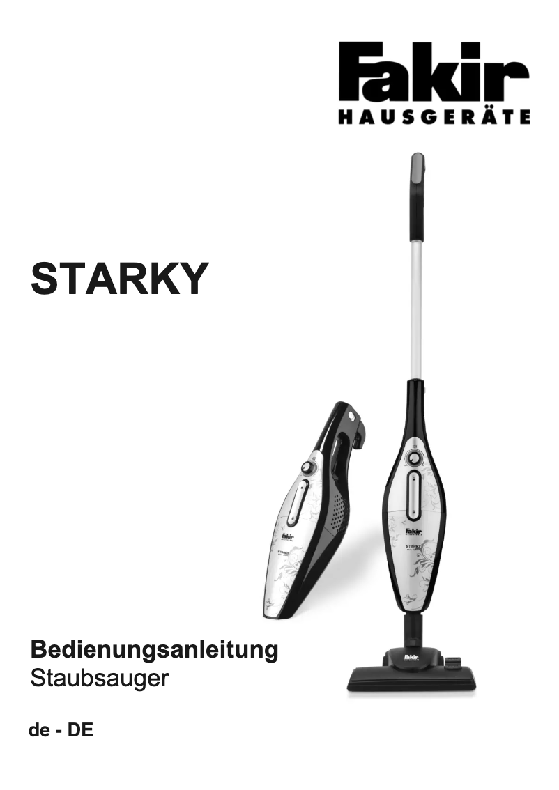 Image de la première page du manuel de l'appareil Starky